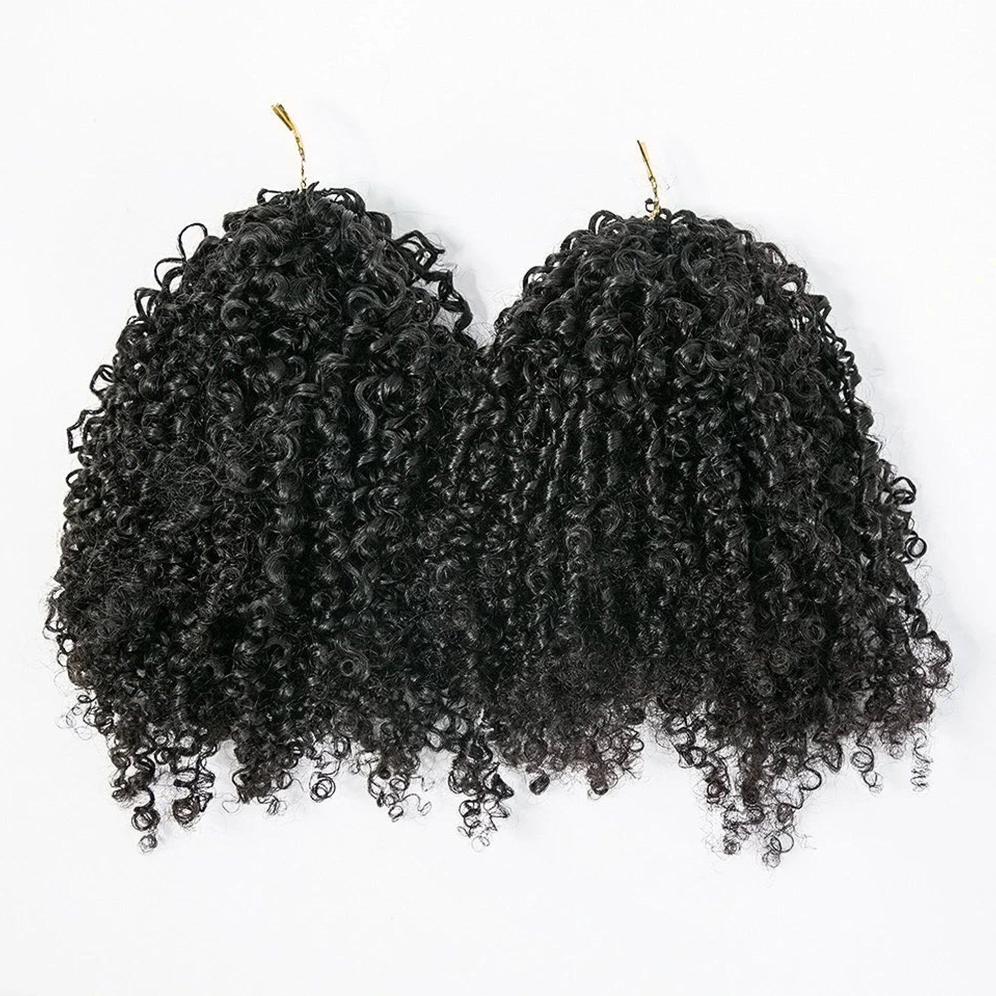 Multi-Textured Afro Kinky Curly Feather Crochet Human Hair Extensions