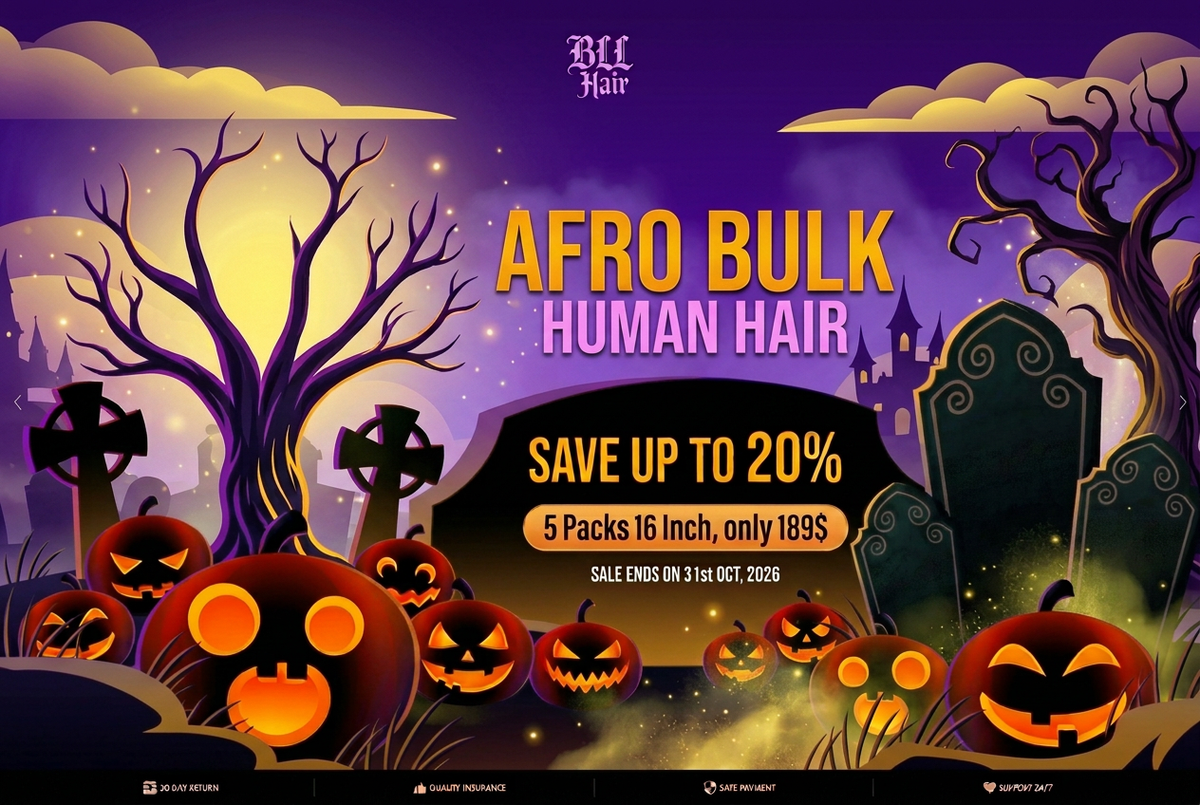 BLL Hair Halloween Afro Bulk Desktop Banner