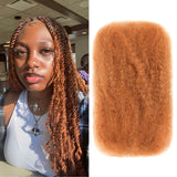 16 Inch BLL Afro Kinkys Bulk Human Hair for Mini Twist Braiding Dreadlock Loc Extensions