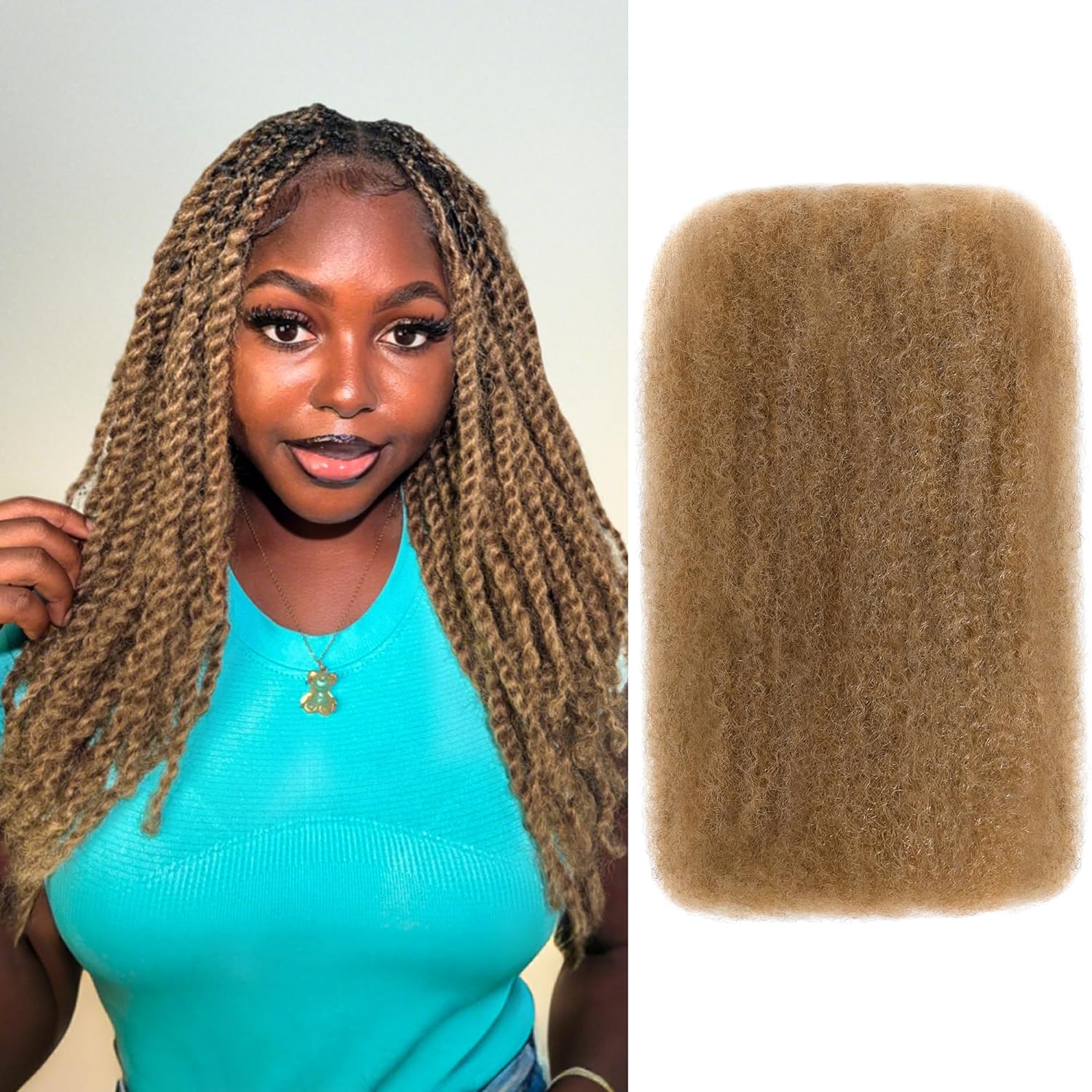 99J Color Afro Kinky Curly Bulk Human Hair Big Sale