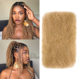16 Inch BLL Afro Kinkys Bulk Human Hair for Mini Twist Braiding Dreadlock Loc Extensions