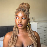 BLL 27 Color Blonde Afro Kinkys Bulk Human Hair-100% Human Hair for Mini Twist Braiding Dreadlock Loc Extensions