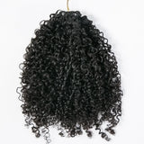 Multi-Textured Afro Kinky Curly Feather Crochet Human Hair Extensions