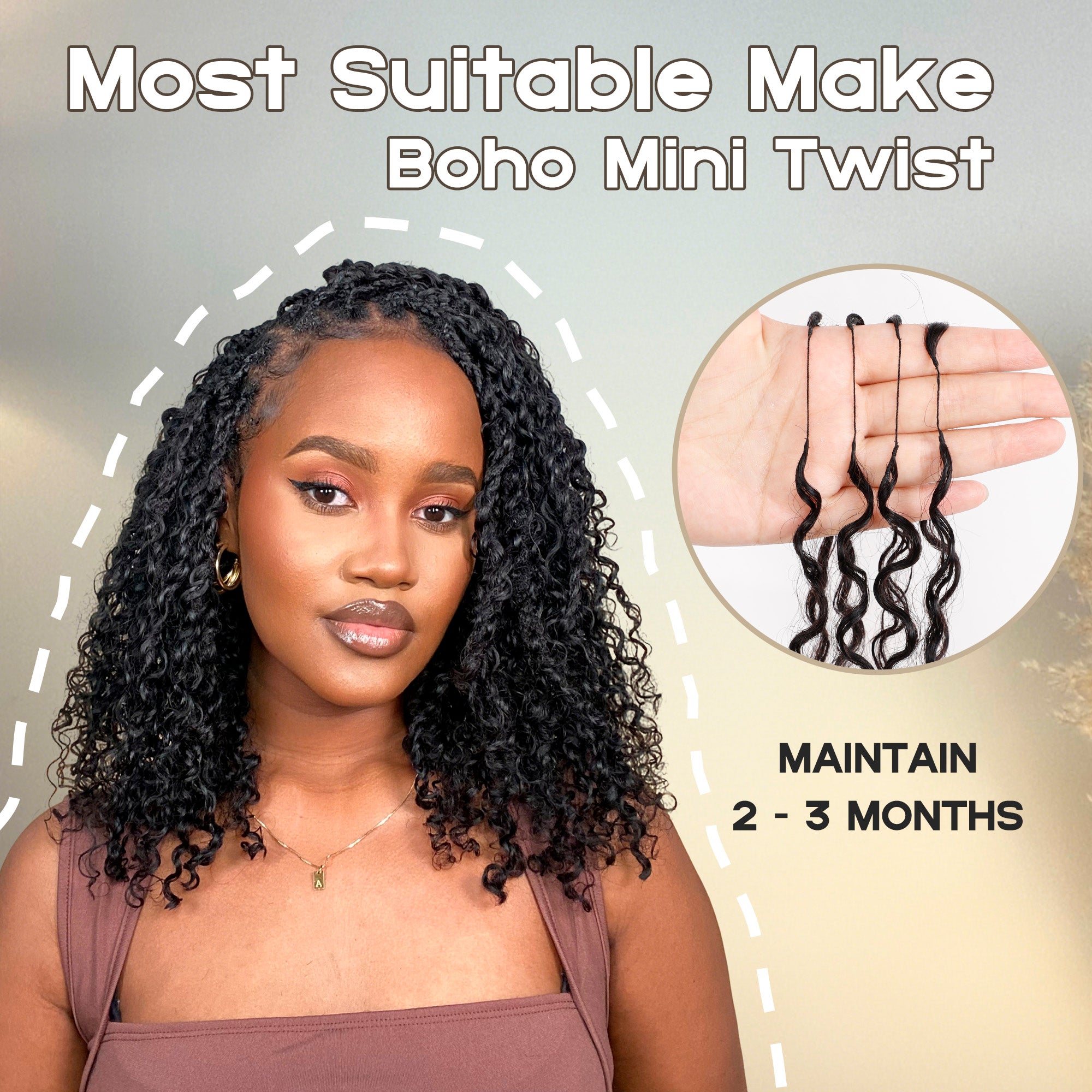 BLL Multi-Textured Afro Kinky Curly Feather Crochet Human Hair Extensions