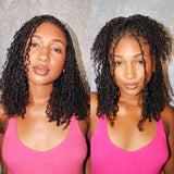 Multi-Textured Afro Kinky Curly Feather Crochet Human Hair Extensions