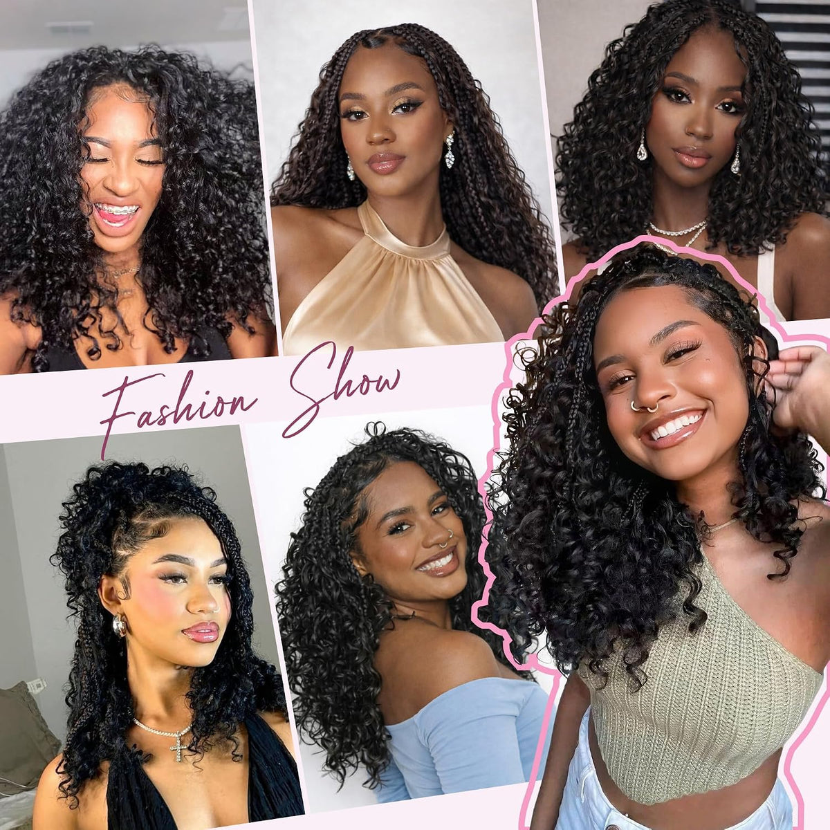 14 Inch Feather Crochet Hair for Black Women Deep Wave Miracle Braids Synthetic Hair