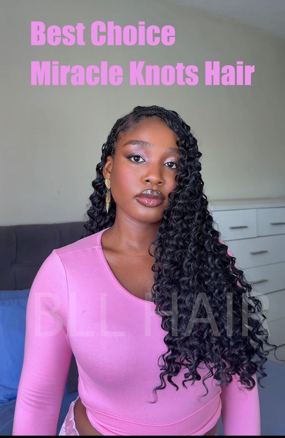 14 Inch Feather Crochet Hair for Black Women Deep Wave Miracle Braids Synthetic Hair