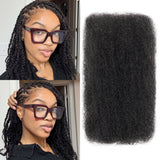 16 Inch BLL Afro Kinkys Bulk Human Hair for Mini Twist Braiding Dreadlock Loc Extensions
