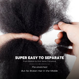 16 Inch BLL Afro Kinkys Bulk Human Hair for Mini Twist Braiding Dreadlock Loc Extensions