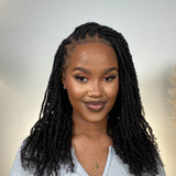 BLL Afro Kinkys Bulk Human Hair-100% Human Hair for Mini Twist Braiding Dreadlock Loc Extensions