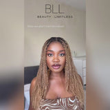 BLL 27 Color Blonde Afro Kinkys Bulk Human Hair-100% Human Hair for Mini Twist Braiding Dreadlock Loc Extensions
