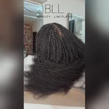 12 Inch BLL Afro Kinkys Bulk Human Hair for Mini Twist Braiding Dreadlock Loc Extensions
