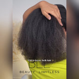 BLL Afro Kinkys Bulk Human Hair-100% Human Hair for Mini Twist Braiding Dreadlock Loc Extensions