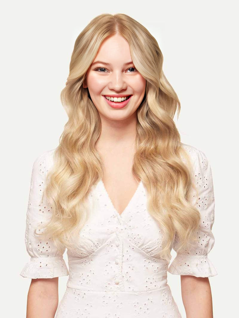 Bll seamless clip in extension Blonde Balayage#color_ blonde-balayage