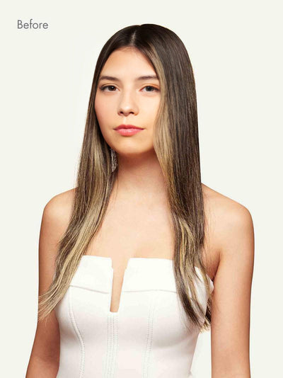 Bll seamless clip in extension Mocha Brown Highlights#color_ mocha-brown-highlights