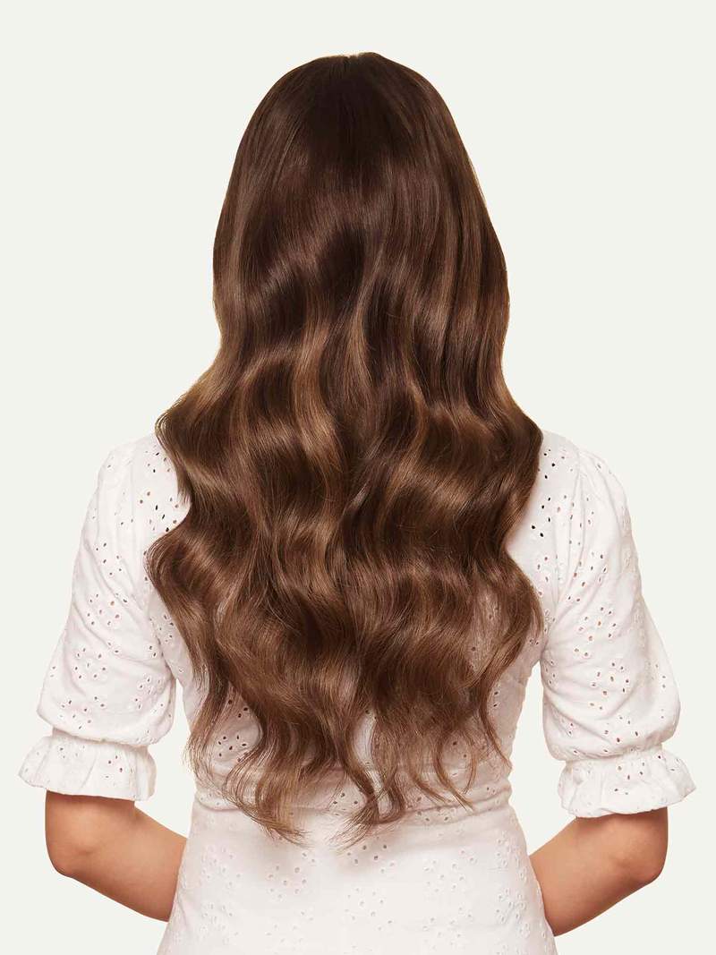 Bll clip in extension Chocolate Brown Balayage#color_ chocolate-brown-balayage