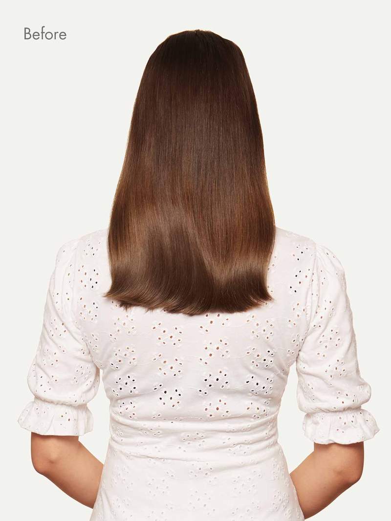 Bll seamless clip in extension Chocolate Brown Balayage#color_ chocolate-brown-balayage