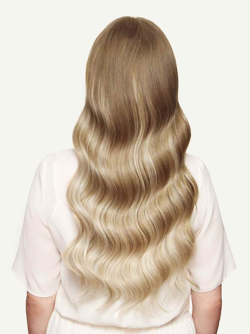 Bll seamless clip in extension Natural Blonde Balayage#color_ natural-blonde-balayage