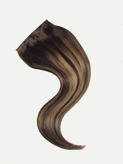 Bll clip in extension Chestnut Brown Balayage#color_chestnut-brown-balayage