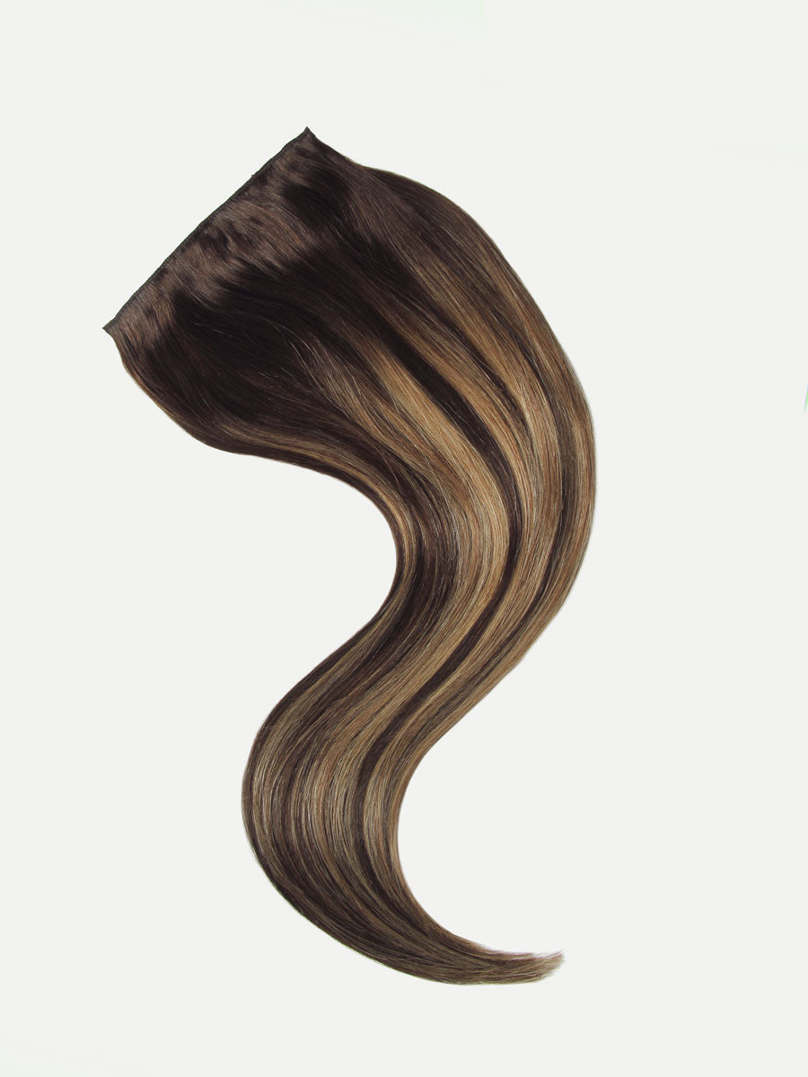 Bll seamless clip in extension Chestnut Brown Balayage#color_chestnut-brown-balayage