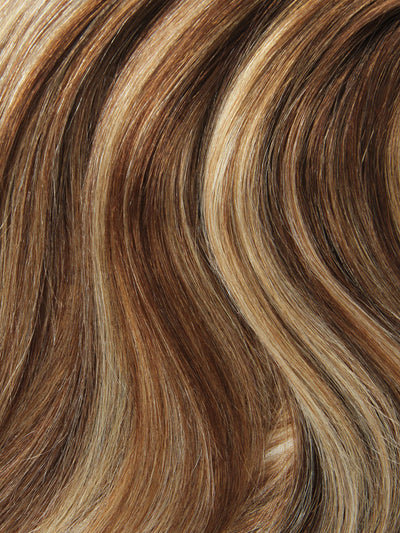 Bll classic clip in extension Chestnut Brown Highlights#color_chestnut-brown-highlights