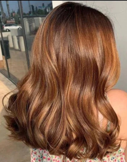 Bll classic clip in extension Chestnut Brown Balayage#color_chestnut-brown-balayage
