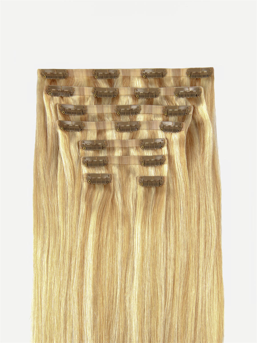 Bll seamless clip in extension Dirty Blonde Highlights#color_dirty-blonde-highlights