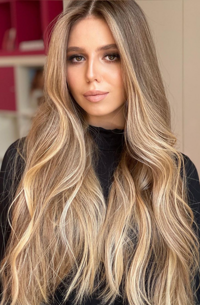 Bll classic clip in extension Natural Blonde Balayage#color_natural-blonde-balayage